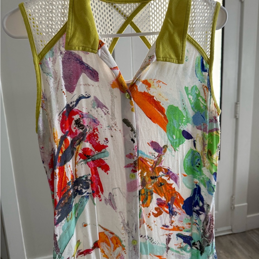 ZOE’ Vibrant Blue Tank Top with Breathable Fabric and Relaxed Fit